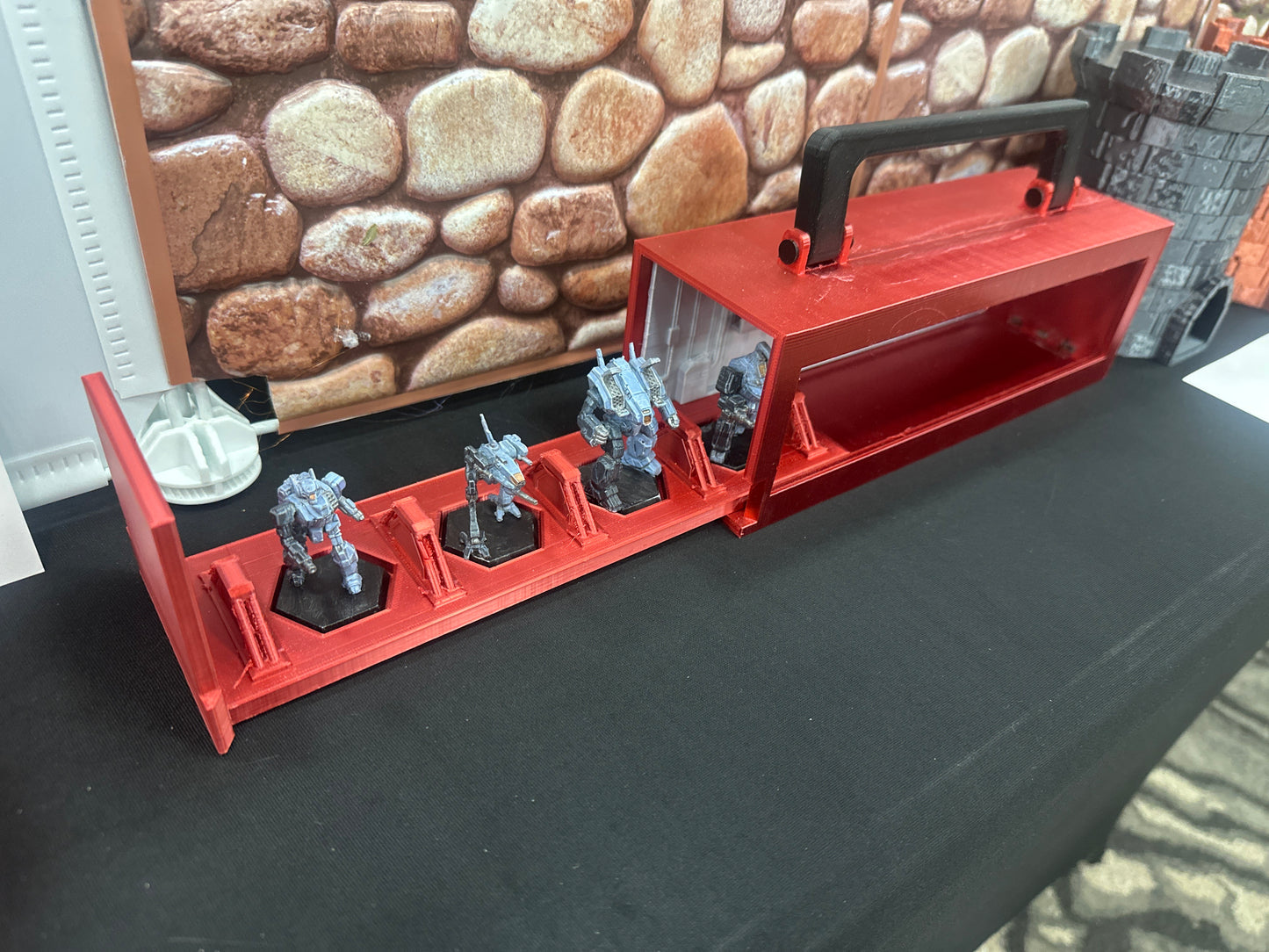 Battletech Lance Carry Case and Diorama