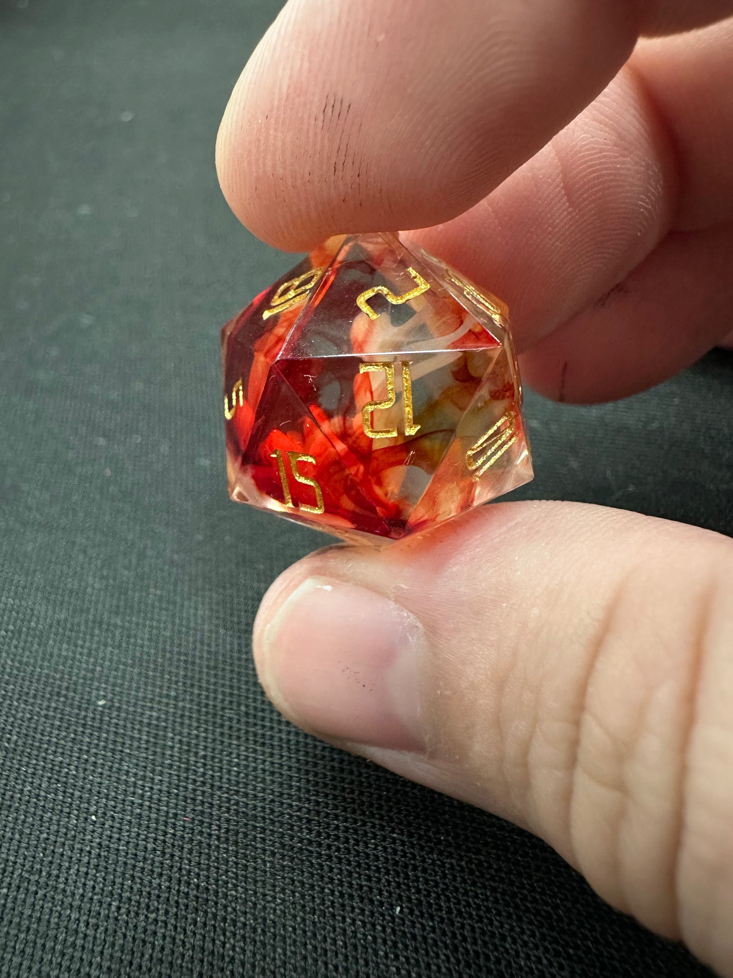 Season 2 - This Fire Burns - 8 Piece Polyhedral Resin Dice Set