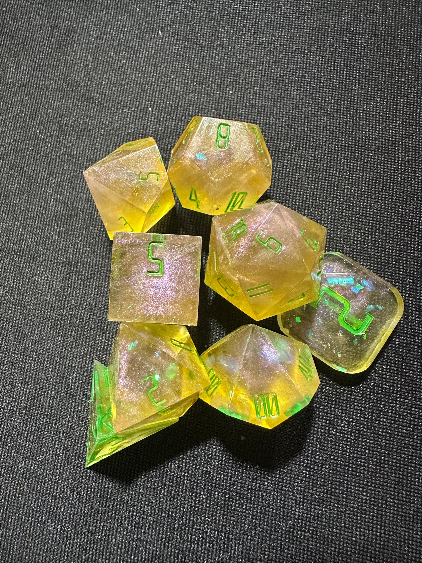Season 2 - Fairy Sprite - 8 Piece Polyhedral Resin Dice Set